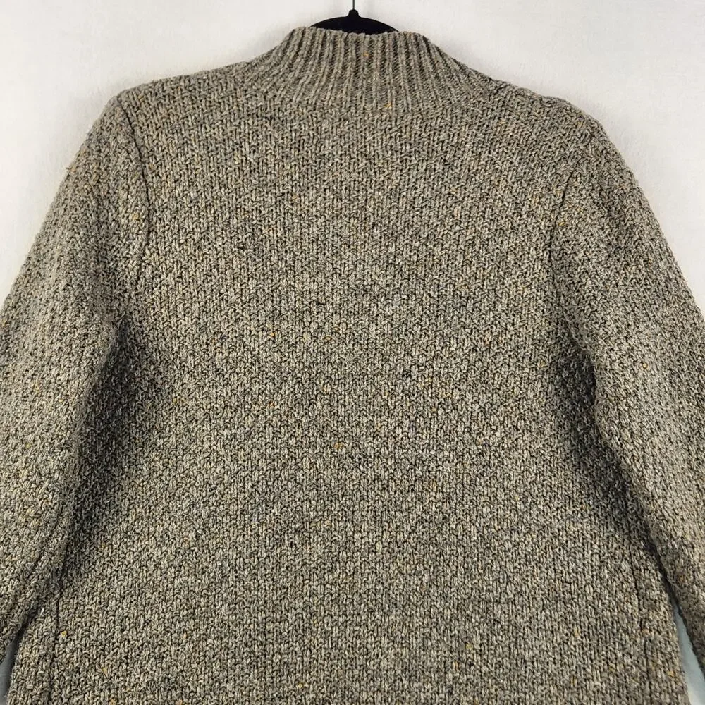Cynthia Rowley Open Cardigan Sweater Women’s M Wool Blend Brown Chunky Knit EUC - Picture 12 of 16